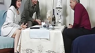 Dad's birthday becomes an orgy