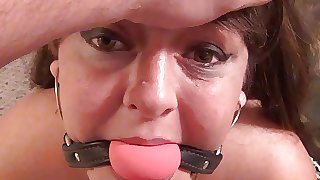 Big Tit Anal Mom Gets Ball Gagged &..