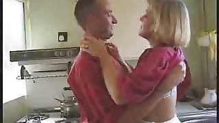 Mature kitchen fuck